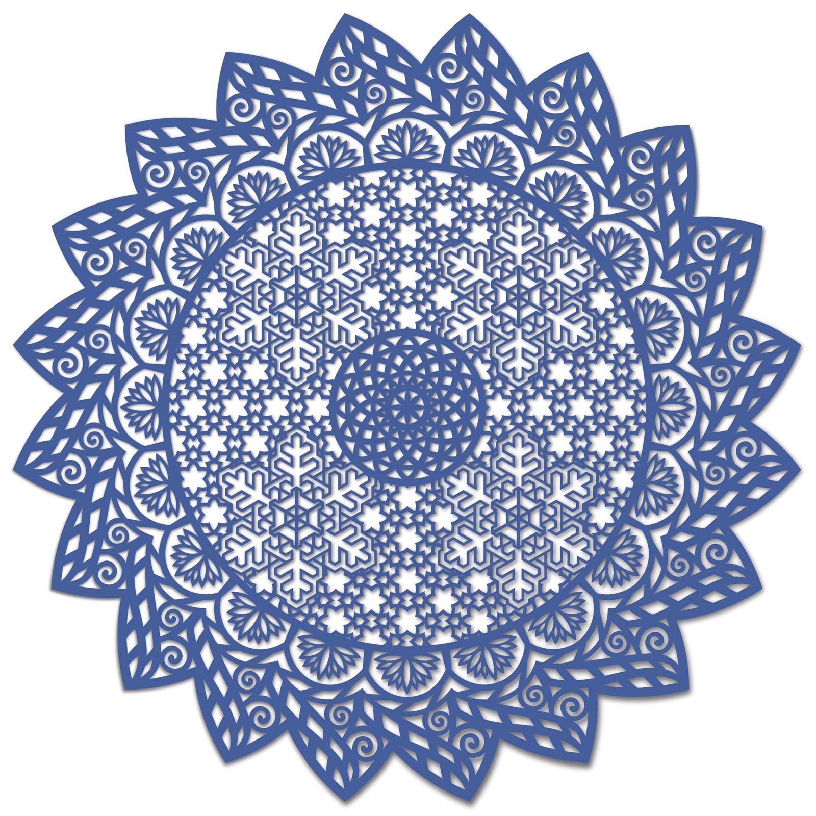 Mandala papier découpé